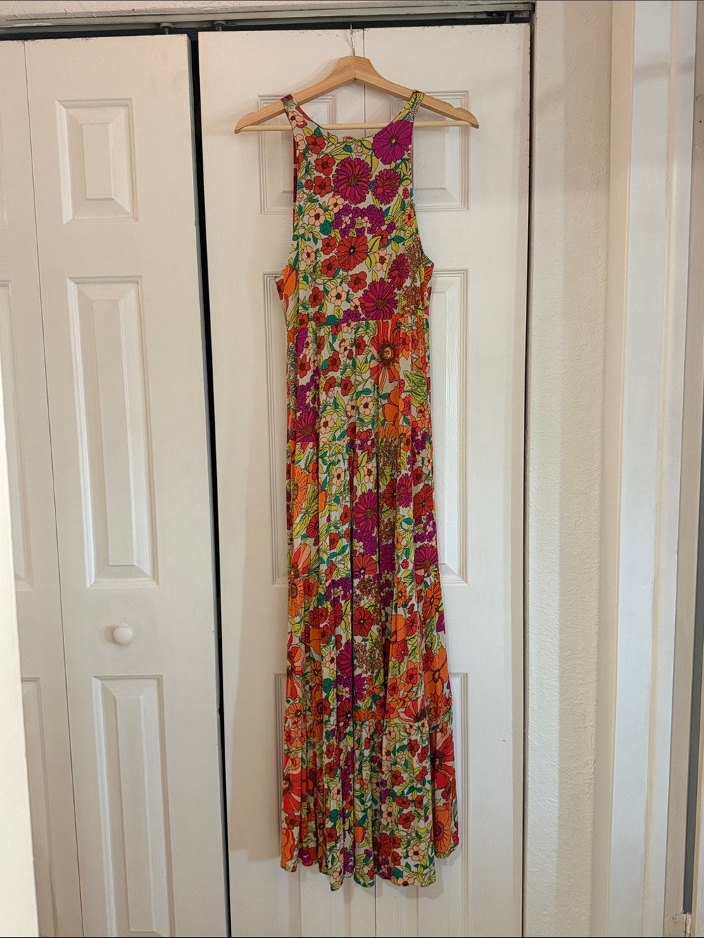 Beautiful long floral dress - barely worn.